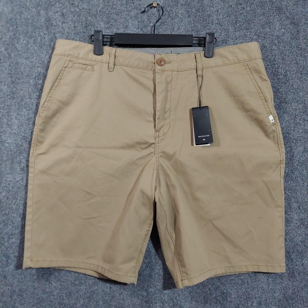 Quiksilver New Everyday Union Shorts Mens 38 Khaki Chino Stretch Casual Summer